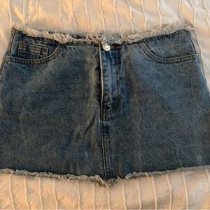 Edikted Blue Mini Skirt Casual Chic